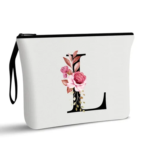 Vavabox A-Z Bolsa de Maquillaje Personalizada, Regalos de Cumpleaños para Mujeres y Mamá, Regalos para la Mejor Amiga, Bolsa de Cosméticos para