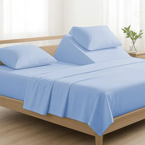 Miniatura 19 de 4 piezas de lujo Split Top Queen 100% algodón egipcio de 800 hilos (ajustable, parte superior flexible tamaño queen) sábanas divididas de 28