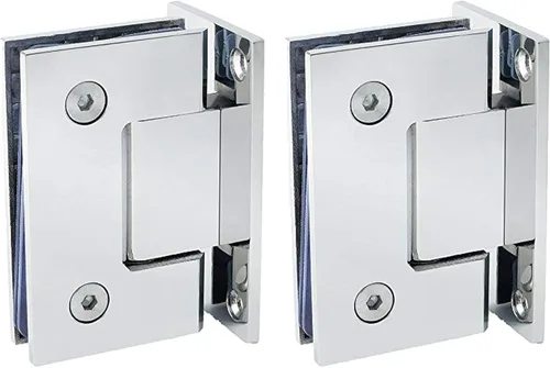 Miniatura 10 de Alise Bisagras de Puerta de Ducha de Vidrio, Bisagras de Puerta de Ducha de 180 Grados para Puertas de Vidrio, Bisagras de Gabinete de Acero Cromo