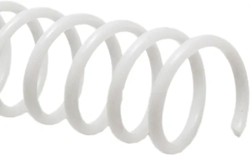 Rayson Plastic Spiral Binding Coils, 3:1 Pitch White 1-1/4" Coil Binding Spines, Bind Up to 280 Sheets, Pack of 50