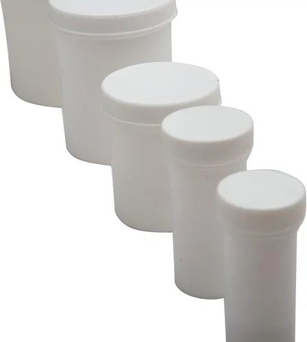 Miniatura 4 de Tarro de ungüento con tapas de rosca – Tarros de almacenamiento médicos recargables, recipiente de plástico hermético redondo vacío, 2 onzas