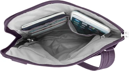 Miniatura 8 de Travelon - Bolso bandolera antirrobo clásico, doble cremallera, delgado