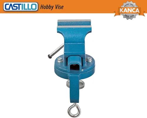 Miniatura 4 de KANCA FINEMECHANICS FM-50, tornillo de banco de 2 pulgadas con base giratoria de 360 grados y máxima durabilidad, mini tornillo de banco
