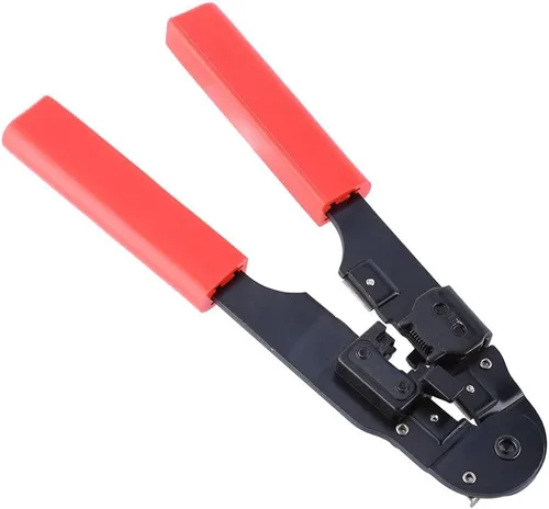 Miniatura 8 de Herramienta de crimpado de red, crimpadora modular, kit de herramientas de alambre de red de alta seguridad, cables de red de corte y tira El mejor