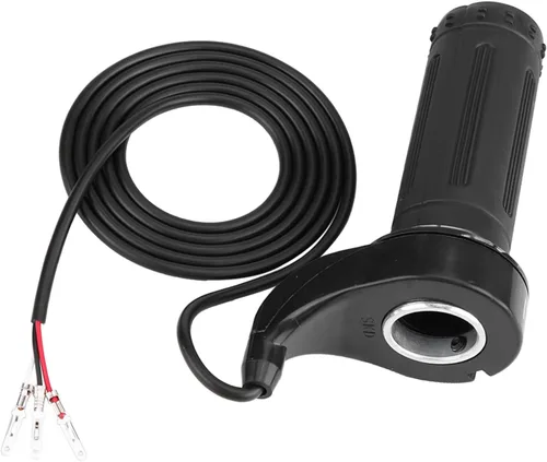 Miniatura 4 de Zerone Acelerador eléctrico, acelerador de motocicleta de 0.886 in/0.88 pulgadas, agarre de acelerador de velocidad con 3 cables para la mayoría