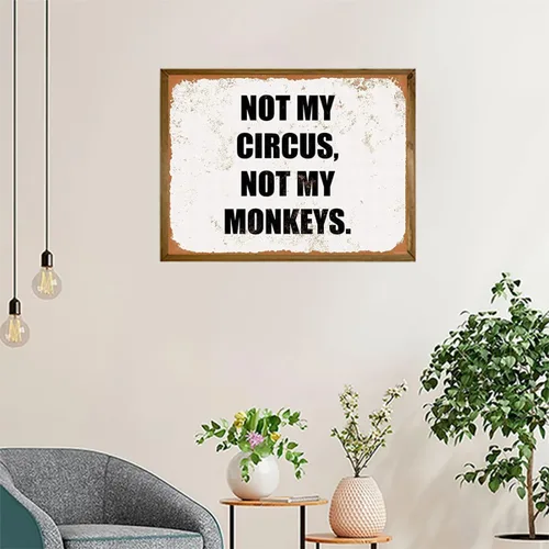 Miniatura 3 de Regalo de Navidad Not My Circus Not My Monkeys - Kit de pintura de diamantes para adultos, pintura por números, taladro redondo completo