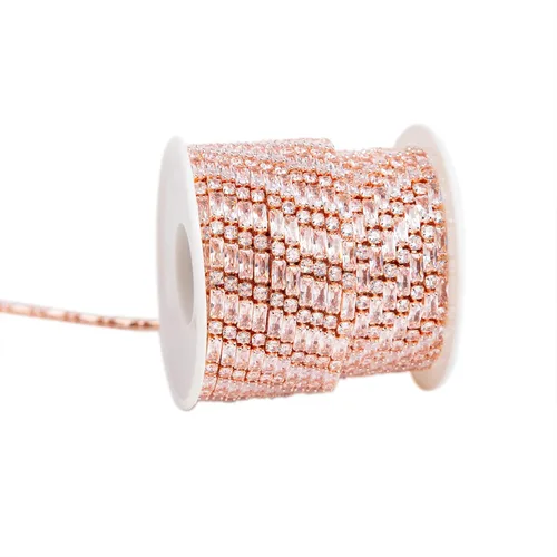 Miniatura 33 de KAOYOO 10 yardas de diamantes de imitación de circón de 0.079 pulgadas para manualidades de costura, decoración de bricolaje