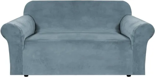 Miniatura 99 de H.VERSAILTEX Funda de terciopelo elástico para sillón, funda para sillón de 1 cojín para sala de estar, funda de muebles hecha de terciopelo grueso