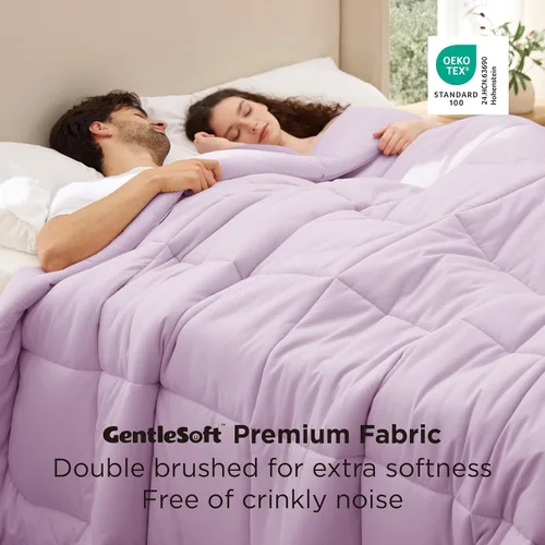 Miniatura 187 de Bedsure Relleno de edredón – Edredones acolchados tamaño individual XL, edredón para todas las estaciones, suave manta de ropa de cama alternativa