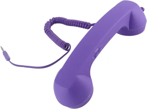 Miniatura 6 de Retro Phone Handset, Vintage Telephone Handset, Built in HD Speaker & Microphone Vintage Telephone Receiver Plug Play with 3.5mm USB C for Purple