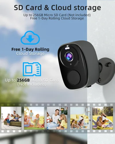 Miniatura 4 de ELECCTV Cámaras de seguridad WiFi 5G/2.4G inalámbricas para exteriores, cámara de seguridad 2K 5G con detección de movimiento AI, visión nocturna a