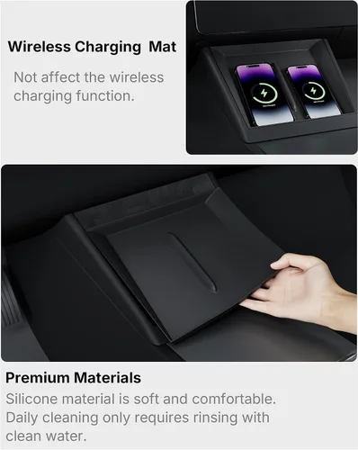 Miniatura 5 de Organizador de Consola Central de 5 Piezas Compatible con 2025-2026 Nuevo Tesla Model Y Juniper/2024-2026 Tesla Model 3 Highland Accesorios, Caja