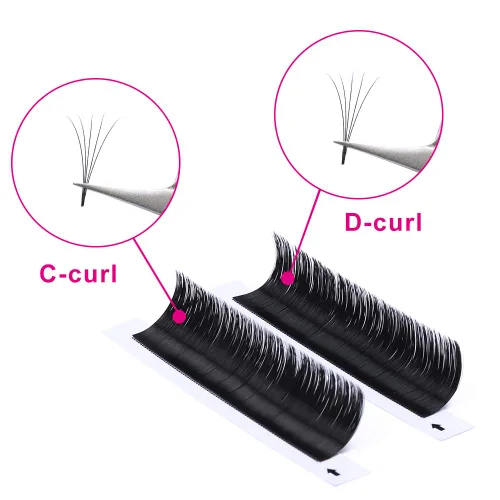 Miniatura 6 de Extensiones de pestañas Easy Fan FADLASH Extensiones de pestañas de volumen 0.05 0.07mm pestañas autoabanico 5D 7D 10D Extensiones de volumen