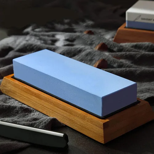 Miniatura 4 de Piedra japonesa para afilar cuchillos con alfombrilla de goma antideslizante para afilar cuchillos de cocina, piedra de afilar fina pulido espejo