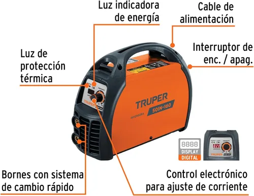 Miniatura 2 de Soldaduras inversas, 160 A, 220 V