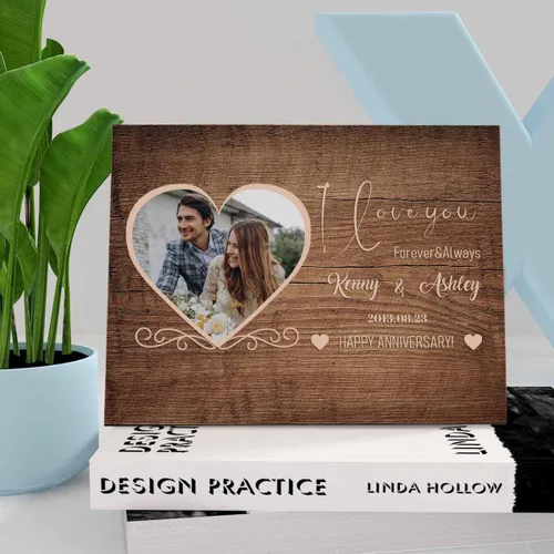 Miniatura 5 de Marco de fotos de boda personalizado con nombre de foto, regalos de boda personalizados para parejas, marco de fotos de boda personalizado, regalo