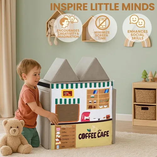 Miniatura 4 de Panel de juegos para niños, sofá de juegos para niños, sofá de espuma para niños pequeños (sofá de juego no incluido)