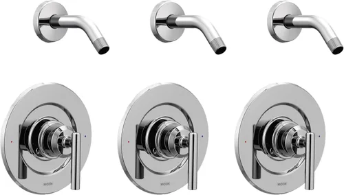 Moen T2902NH Gibson Posi-Temp One-Handle Shower Only Trim Valve Without Showerhead, Chrome (Pack of 3)