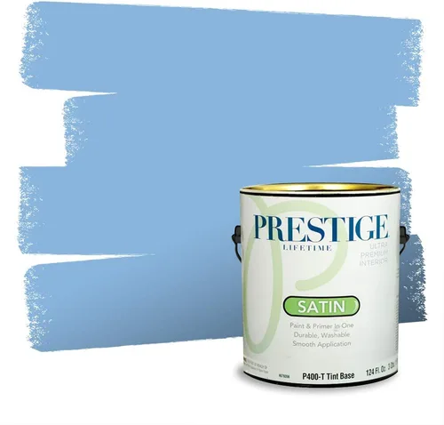 Miniatura 235 de Pintura Exterior + imprimación PRESTIGE, todo-en-uno, 1 galón, acabado mate, color comparable al Valspar* Royal Gray* VS151-Gris real