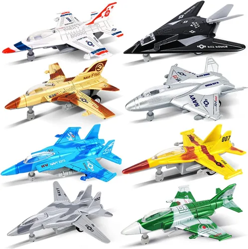 OTONOPI Avión de combate militar vehículo juguete avión ejército fuerza aérea modelo de aeronave fundida a presión para niños juego de colección con