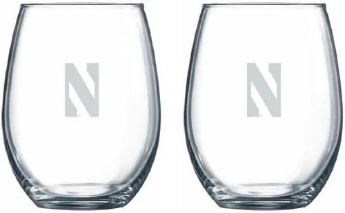 Miniatura 15 de RFSJ Juego de 2 copas de vino o bebidas con logotipo de Satin Frost (Harvard)