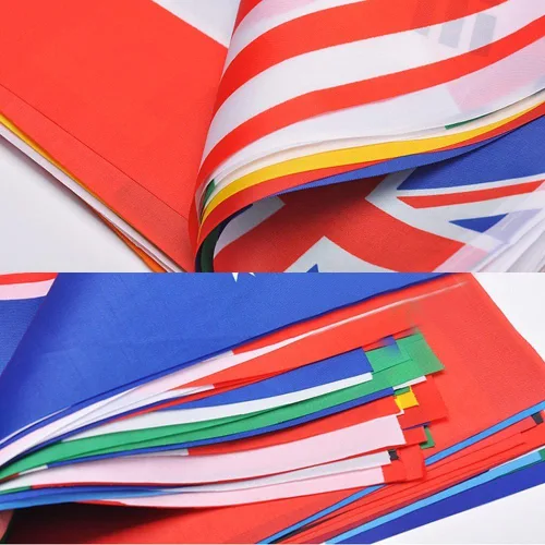 Miniatura 2 de G2PLUS Banderas internacionales, banderas mundiales de 82 pies, 8.2 x 5.5 pulgadas, bandera olímpica de 100 países para bar, decoraciones