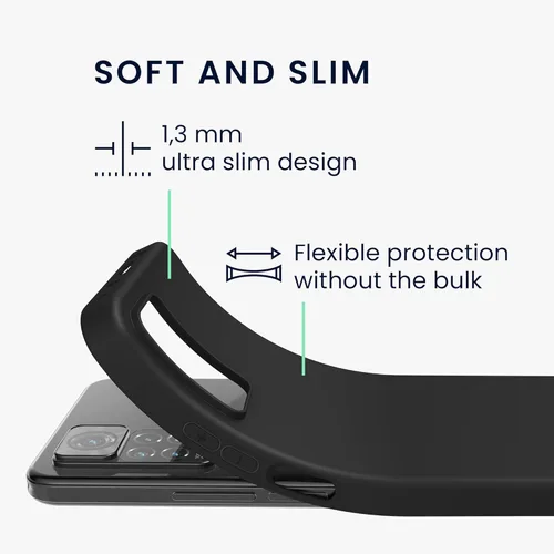 Miniatura 2 de kwmobile Funda compatible con Xiaomi Redmi Note 11 Pro / 11 Pro (5G) / 12 Pro (4G) - Funda protectora de silicona TPU suave y delgada, color negro