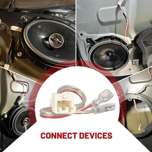 Miniatura 7 de RED WOLF Adaptador de conector de arnés de cable de altavoz para puerta Toyota 2019-2021 RAV4 Camry Avalon, para Dash Twteer Lexus is CT 2011-2018