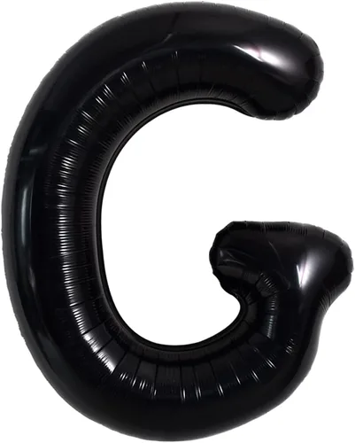 Miniatura 43 de TONIFUL Globos grandes de helio de letras B negras grandes de 40 pulgadas, globos de aluminio Mylar para decoración de suministros de fiesta