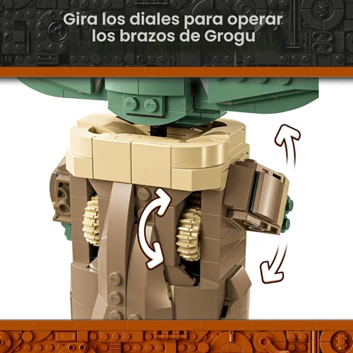 Miniatura 4 de LEGO Star Wars Grogu con juego de juguetes de construcción de cochecito Hover - Juguete de Star Wars para niños, niños y niñas, a partir de 10 años