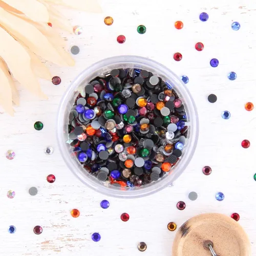 Miniatura 18 de Estrás para aplicar con calor - 6SS, 10SS, 16SS, 20SS, 30SS - 32 colores Iron-on hotfix rhinestones - add brilliant sparkle to apparel, denim
