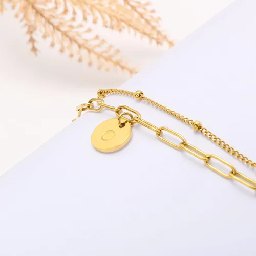 Miniatura 4 de JoycuFF Pulseras de oro con iniciales para mujer, regalos de Navidad, joyería bonita a la moda