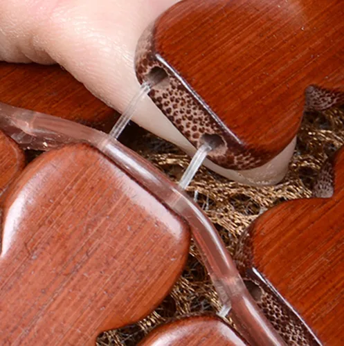 Miniatura 4 de Colchoneta de verano para dormir, colchón de bambú refrescante, tapete de bambú carbonizado Mahjong, almohadilla de enfriamiento plegable de doble