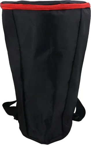 Djembe - Bolsa de tambor grande de 12 pulgadas, estuche de transporte para instrumentos musicales, correa de hombro duradera, color negro
