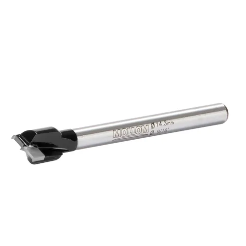 Miniatura 28 de Mollom Broca Forstner de 1/4" (6.3 mm) para carpintería precisa con un grosor de carburo YG8 duradero de 0.063 in, esta herramienta de corte