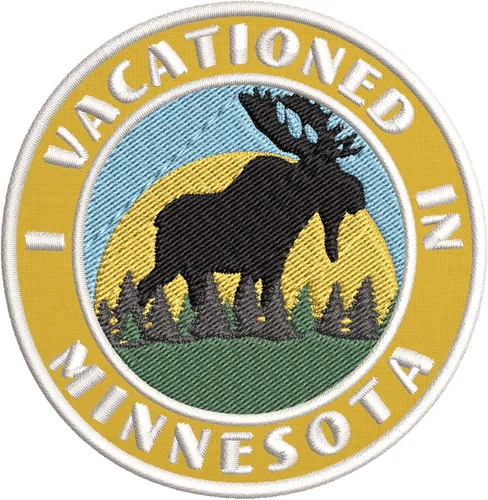 Miniatura 6 de I Vacationed in Minnesota - Parches decorativos bordados de 3.5 pulgadas, para planchar o coser, recuerdos de vacaciones, viajes, aventura, tema