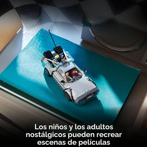 Miniatura 3 de LEGO Speed Champions Máquina del Tiempo de Regreso al Futuro - Juguete de construcción para niños, juguete de coche de simulación y exhibición con 2