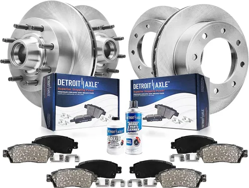 Miniatura 29 de Detroit Axle - Kit de frenos para Hyundai Santa Fe 2017-2018, Santa Fe XL 2017-2019, Rotores de freno de disco Pastillas de freno de cerámica