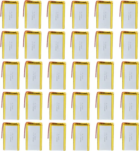 30X 3.7V 10000mAh 1160100 Lipo batería recargable de polímero de litio batería de iones con PH2.0.000 in JST conector