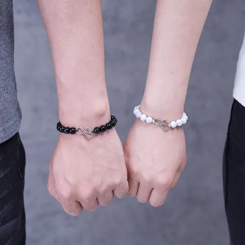 Miniatura 2 de COAI Love Heart Infinity - Pulseras para parejas de piedras para él y ella