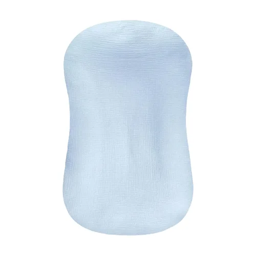 Miniatura 19 de Funda de muselina para tumbona de bebé suave de algodón orgánico, cubre para tumbona de recién nacido para bebés, niñas y niños (Azul)