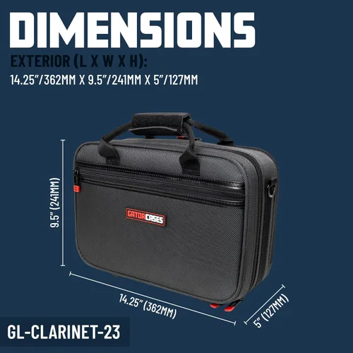 Miniatura 6 de Gator Cases Adagio Pro Series - Carcasa ligera para clarinete Bb (GL-CLARINET-23)