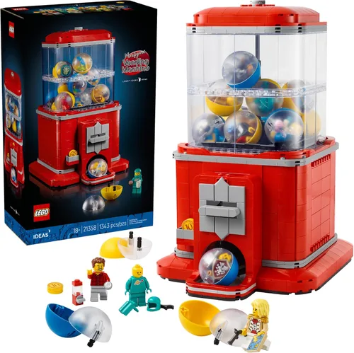 LEGO Ideas Minifigure - Juego de construcción de máquinas expendedoras para adultos, decoración creativa de oficina o estante de libros para el