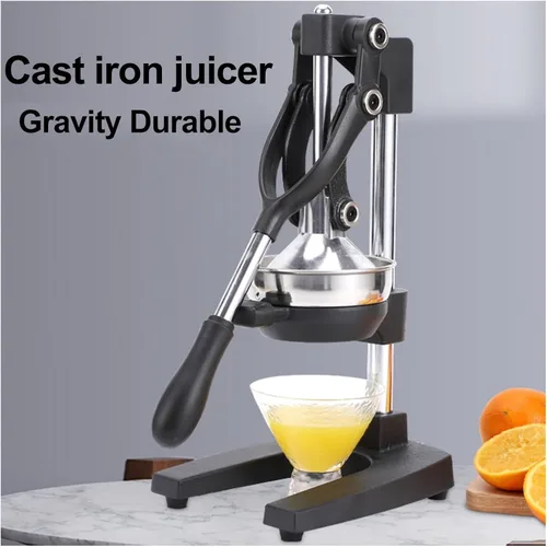 Miniatura 2 de Exprimidor de cítricos de hierro fundido, máquina exprimidora manual de prensa, exprimidor de cítricos manual con exprimidor de frutas para naranja