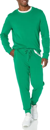 Miniatura 4 de Tienda Essentials Pantalones deportivos para hombre, ajuste relajado casual, tejido de rizo francés ligero (disponible en tallas grandes y altas)