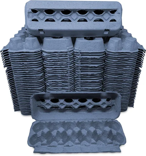 Miniatura 4 de Cartones de huevo de pulpa de papel ventilados - Azul (12)