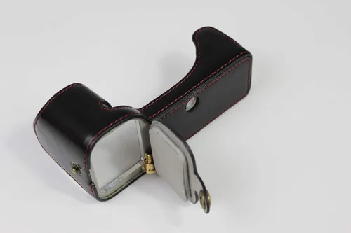 Miniatura 4 de Funda A7C, hecha a mano de piel sintética de cuerpo completo para cámara Sony Alpha A7C con apertura inferior de lente de 1.102-2.362 in versión +