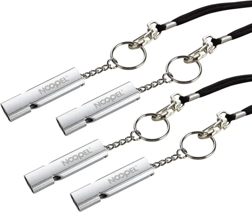 Noopel Silbatos de emergencia, silbato de seguridad con cordón y llavero para acampar al aire libre, senderismo, barco, mochilero, pesca, kayak,