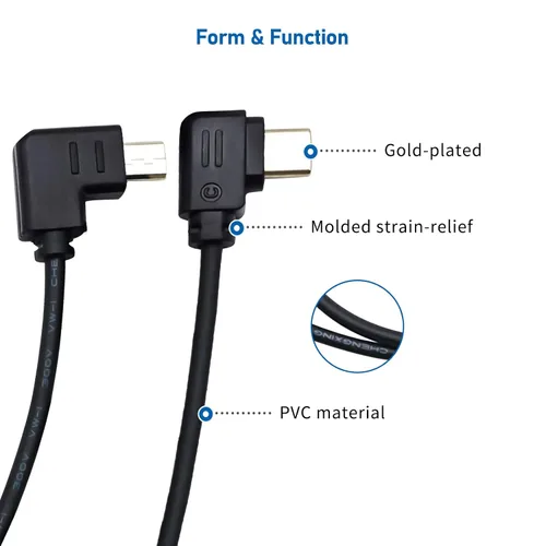 Miniatura 3 de Cable de control RSS, USB-C a Multi-USB Cable de control multicámara para DJI Ronin-SC para Sony A9, A7, A7S, A7S/A7R II, A7/A7R III 11.8 in (arriba)
