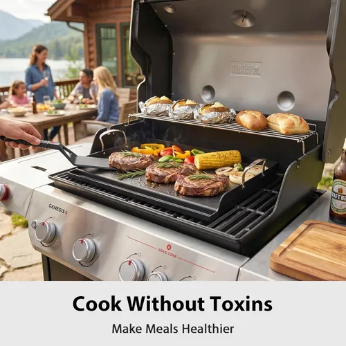 Miniatura 39 de Utheer Parrilla reversible para todas las estufas Camp Chef de 14 y 16 pulgadas, plancha de hierro fundido, para estufa Camp Chef Explorer de 2